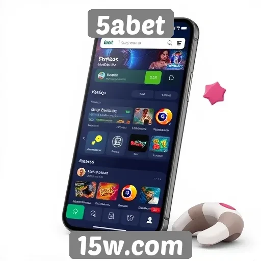 Interface do usuário do 5abet em foco